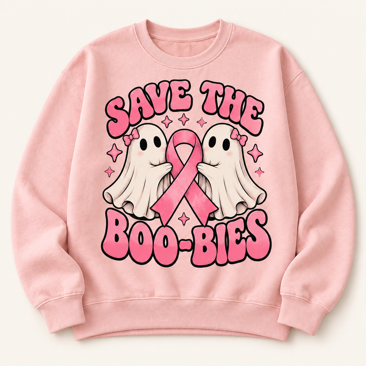Sweat-shirt de sensibilisation au cancer du sein Save the Boo-bies