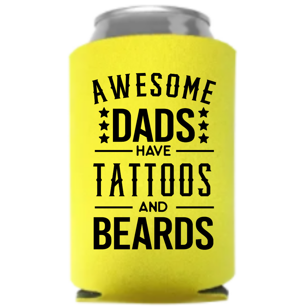 Los papás impresionantes tienen tatuajes y barbas - Koozie