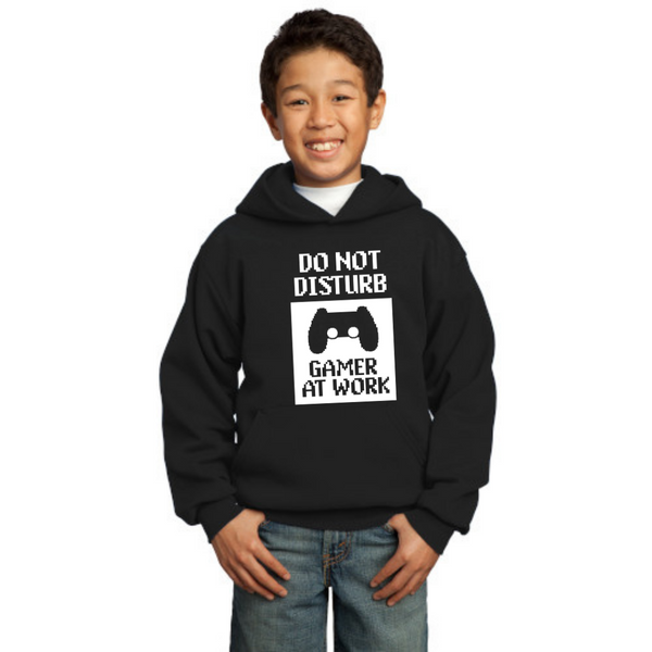 Do Not Disturb Gamer at Work - Youth Hoodie