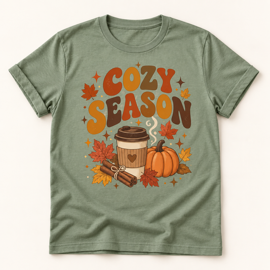 Cozy Season Fall Graphic T-Shirt