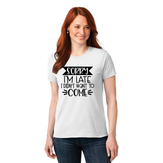 Désolé, je suis en retard - T-shirt pour femmes