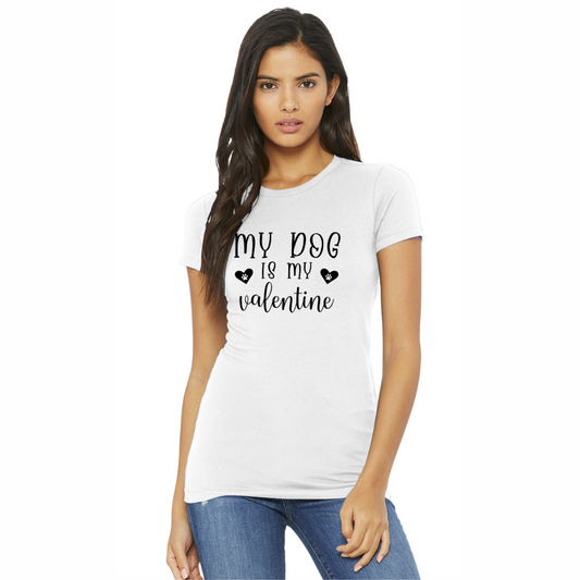 Mon chien est ma Valentine - T-shirts pour hommes et femmes