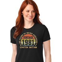 Vintage 1981 40 Years of Being Awesome - Men's and Women's T-Shirts