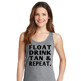 Float, Tan, Drink, Repeat - Women's Tank