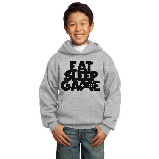 Manger, dormir, jouer - Sweat à capuche pour jeunes