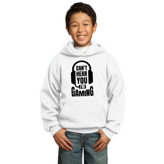 Je ne t'entends pas, je joue - Sweat à capuche pour jeunes