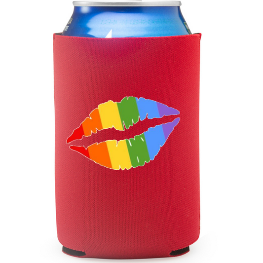 Refroidisseur de canette Lèvres Arc-en-ciel