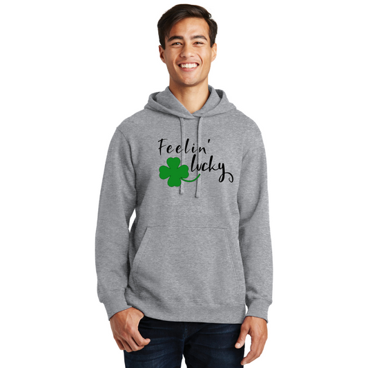 Sentirse afortunado - Sudadera con capucha unisex