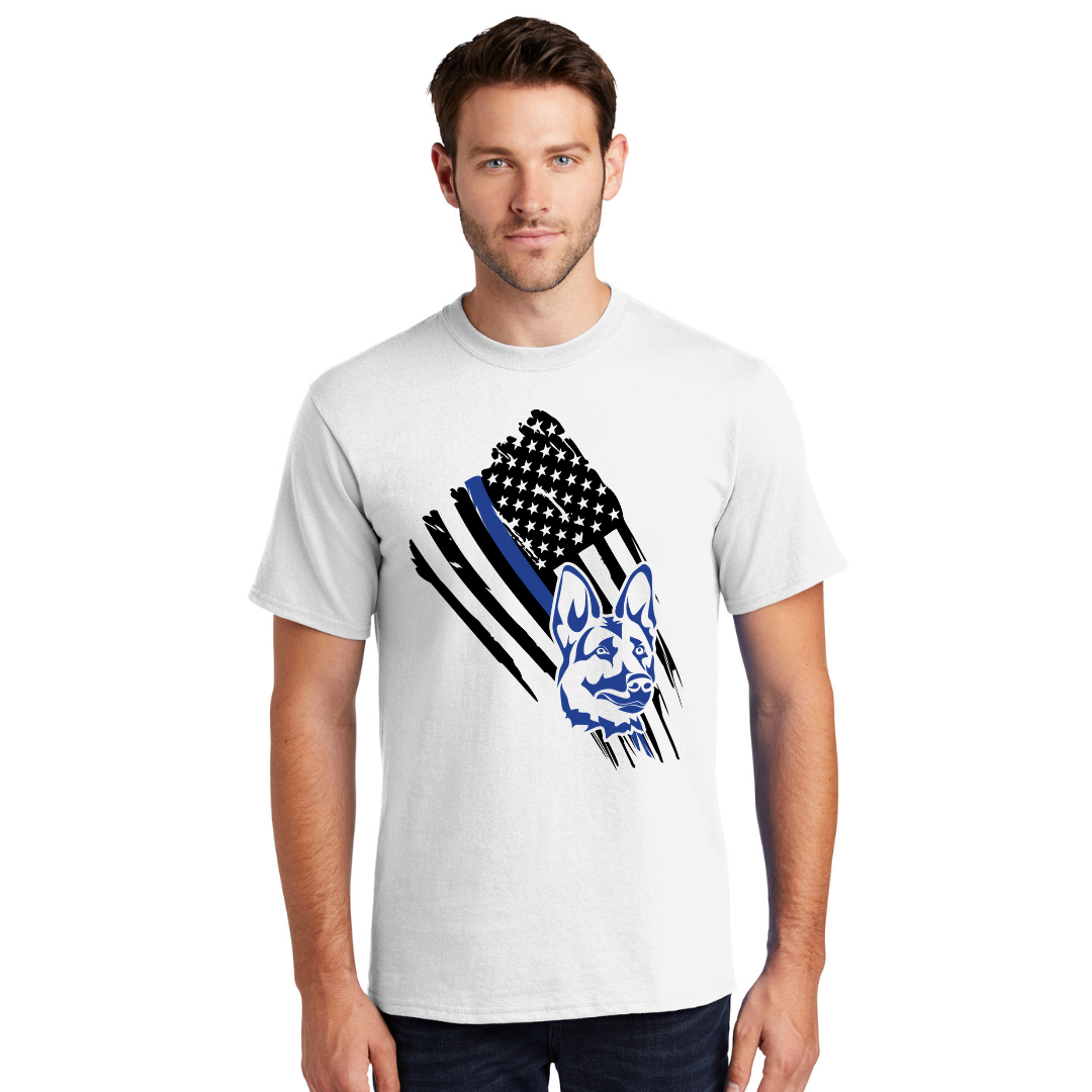 K9 American Flag - T-shirts pour hommes et femmes