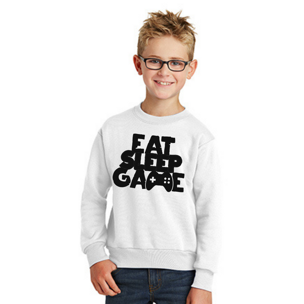 Eat, Sleep, Game - Youth Sweatshirt