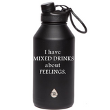 I Have Mixed Drinks About Feelings - Water Bottle