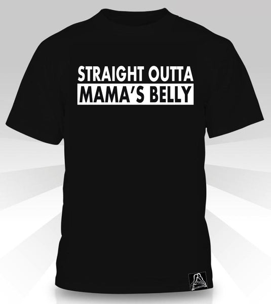 T-shirt Le ventre de Straight Outta Mama